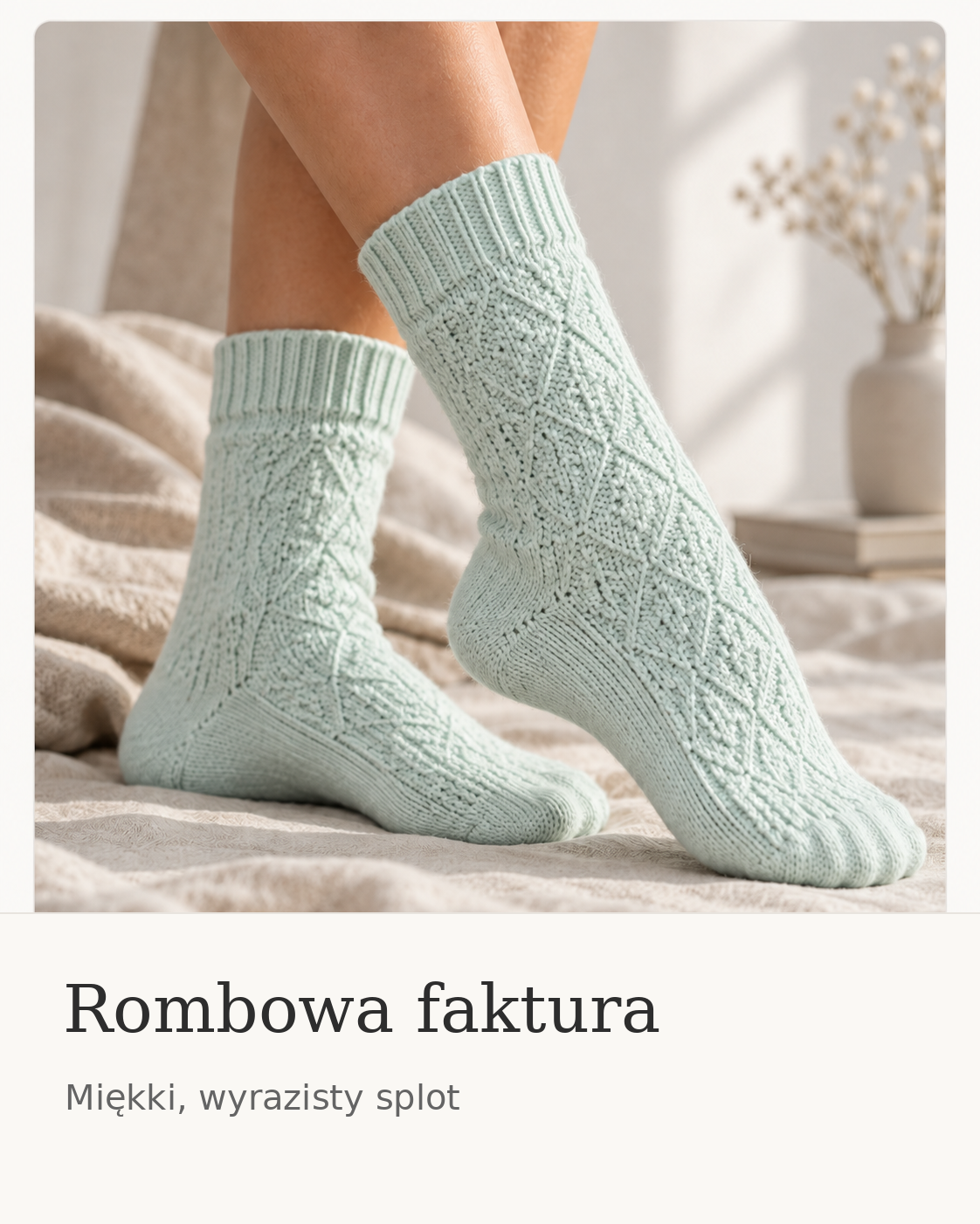 Skarpety damskie w geometryczne romby